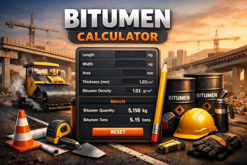 onlin free Bitumen Calculator tool