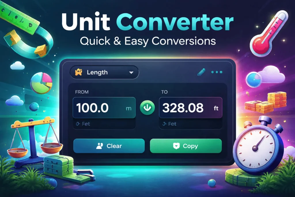 Free unit converter online for length, weight, and temperature