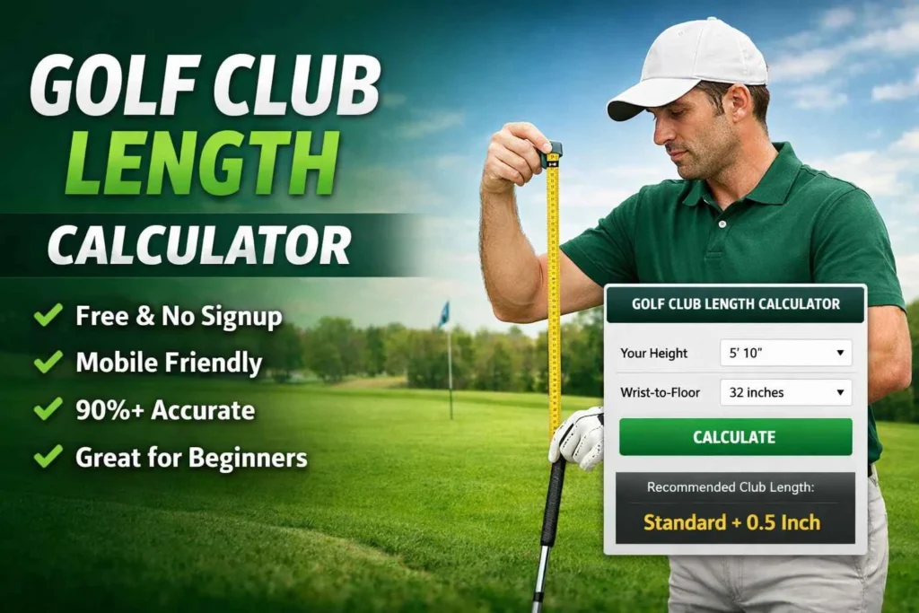 golf club length calculator measurement guide