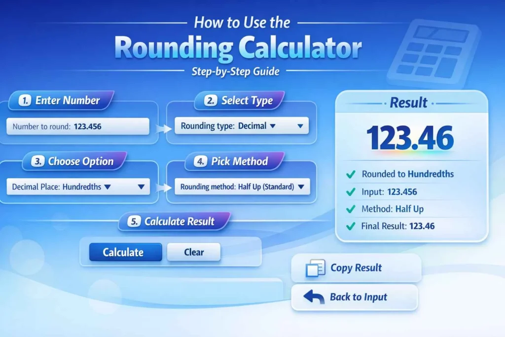 free Rounding Calculator online tool