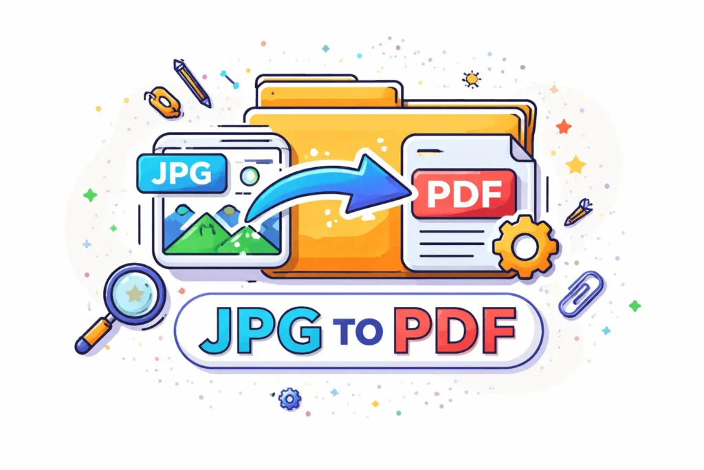 Convert JPG to PDF online free without watermark tool interface